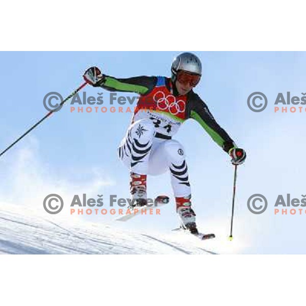 Felix Neureuther (GER) at 2006 Torino Winter Olympic games men\'s Giant Slalom in Sestriere on February 20, 2006