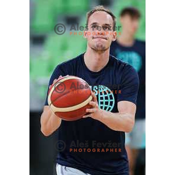 Klemen Prepelic during practice session of Slovenia Men’s Basketball team in Arena Stozice, Ljubljana, Slovenia on August 7, 2025. Photo: Filip Barbalic