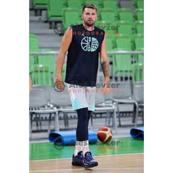 Luka Doncic during practice session of Slovenia Men’s Basketball team in Arena Stozice, Ljubljana, Slovenia on August 7, 2025. Photo: Filip Barbalic