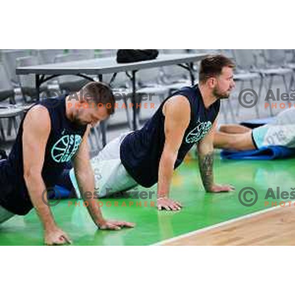Luka Doncic during practice session of Slovenia Men’s Basketball team in Arena Stozice, Ljubljana, Slovenia on August 7, 2025. Photo: Filip Barbalic