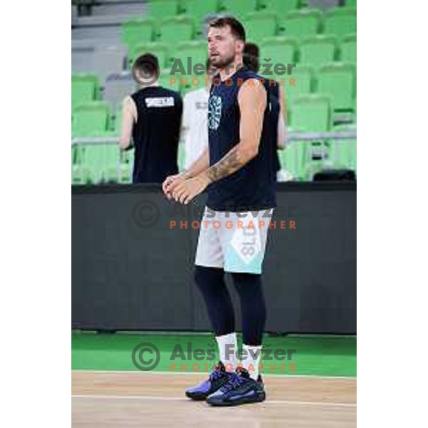 Luka Doncic during practice session of Slovenia Men’s Basketball team in Arena Stozice, Ljubljana, Slovenia on August 7, 2025. Photo: Filip Barbalic