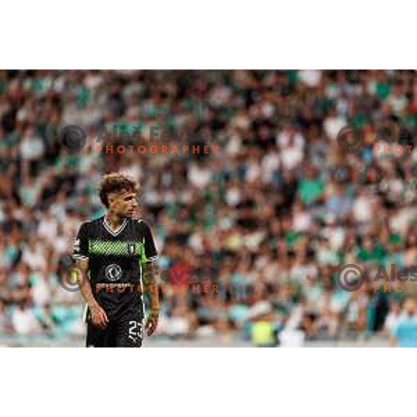Diogo Costa Pinto of NK Olimpija Ljubljana during UEFA Conference League 2025/2026 third round match between NK Olimpija Ljubljana and KF Egnatia in SRC Stozice, Ljubljana, Slovenia on August 7., 2025. Photo Grega Valancic