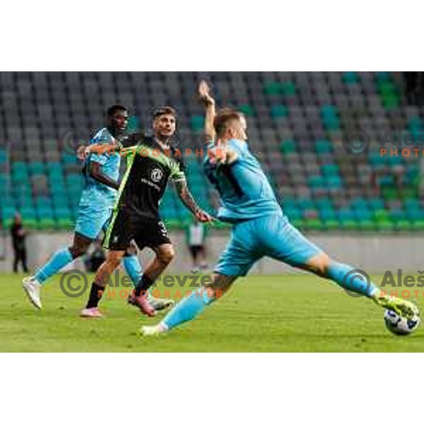 Agustin Doffo of NK Olimpija Ljubljana during UEFA Conference League 2025/2026 third round match between NK Olimpija Ljubljana and KF Egnatia in SRC Stozice, Ljubljana, Slovenia on August 7., 2025. Photo Grega Valancic