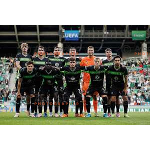 Team NK Olimpija Ljubljana during UEFA Conference League 2025/2026 third round match between NK Olimpija Ljubljana and KF Egnatia in SRC Stozice, Ljubljana, Slovenia on August 7., 2025. Photo Grega Valancic
