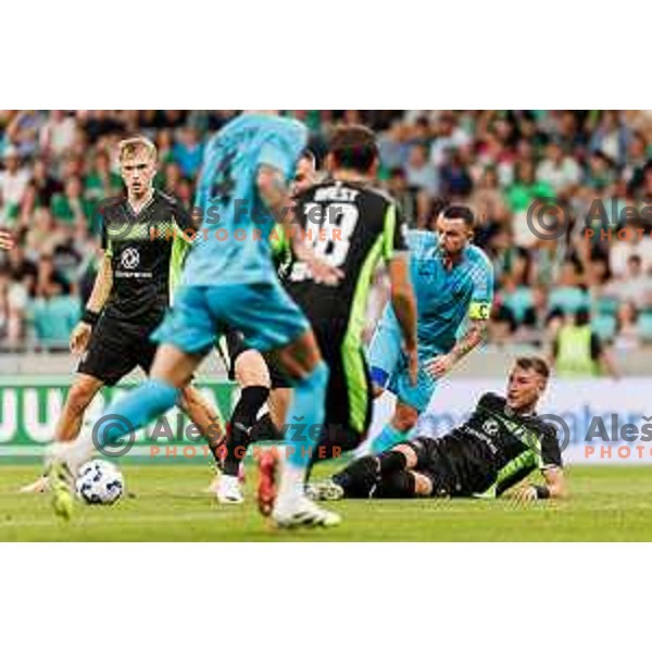Velko Jelenkovich of NK Olimpija Ljubljana during UEFA Conference League 2025/2026 third round match between NK Olimpija Ljubljana and KF Egnatia in SRC Stozice, Ljubljana, Slovenia on August 7., 2025. Photo Grega Valancic