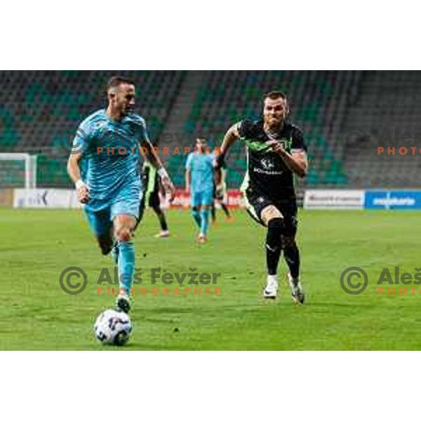 Alex Matthias Tamm of NK Olimpija Ljubljana during UEFA Conference League 2025/2026 third round match between NK Olimpija Ljubljana and KF Egnatia in SRC Stozice, Ljubljana, Slovenia on August 7., 2025. Photo Grega Valancic