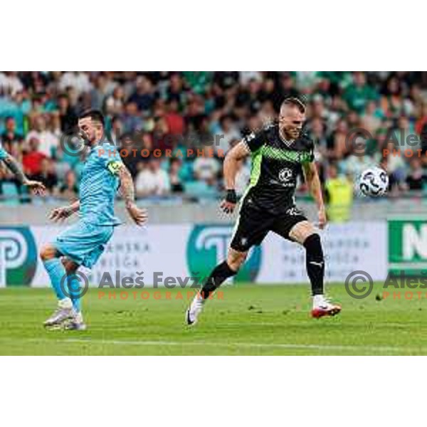 Alex Matthias Tamm of NK Olimpija Ljubljana during UEFA Conference League 2025/2026 third round match between NK Olimpija Ljubljana and KF Egnatia in SRC Stozice, Ljubljana, Slovenia on August 7., 2025. Photo Grega Valancic