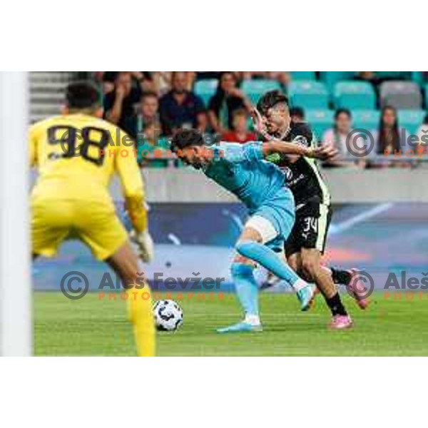 Agustin Doffo of NK Olimpija Ljubljana during UEFA Conference League 2025/2026 third round match between NK Olimpija Ljubljana and KF Egnatia in SRC Stozice, Ljubljana, Slovenia on August 7., 2025. Photo Grega Valancic