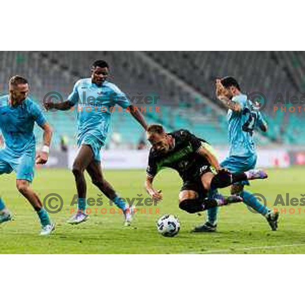 Ivan Durdov of NK Olimpija Ljubljana during UEFA Conference League 2025/2026 third round match between NK Olimpija Ljubljana and KF Egnatia in SRC Stozice, Ljubljana, Slovenia on August 7., 2025. Photo Grega Valancic