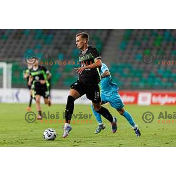 Ivan Durdov of NK Olimpija Ljubljana during UEFA Conference League 2025/2026 third round match between NK Olimpija Ljubljana and KF Egnatia in SRC Stozice, Ljubljana, Slovenia on August 7., 2025. Photo Grega Valancic