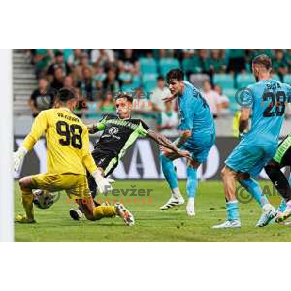 Alejandro Blanco Sanchez of NK Olimpija Ljubljana during UEFA Conference League 2025/2026 third round match between NK Olimpija Ljubljana and KF Egnatia in SRC Stozice, Ljubljana, Slovenia on August 7., 2025. Photo Grega Valancic