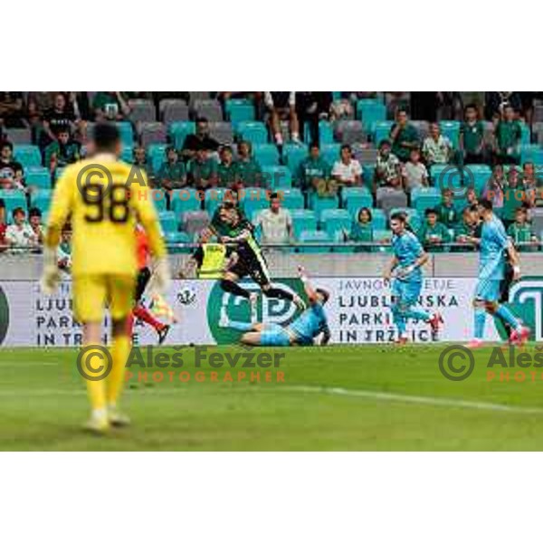 Alejandro Blanco Sanchez of NK Olimpija Ljubljana during UEFA Conference League 2025/2026 third round match between NK Olimpija Ljubljana and KF Egnatia in SRC Stozice, Ljubljana, Slovenia on August 7., 2025. Photo Grega Valancic