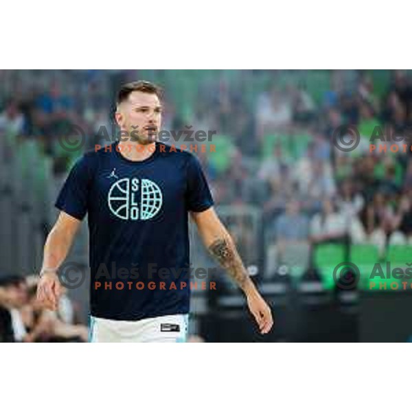 Luka Doncic in action during friendly basketball match between Slovenia and Germany in Arena Stozice, Ljubljana, Slovenia on August 8, 2025. Photo: Filip Barbalic