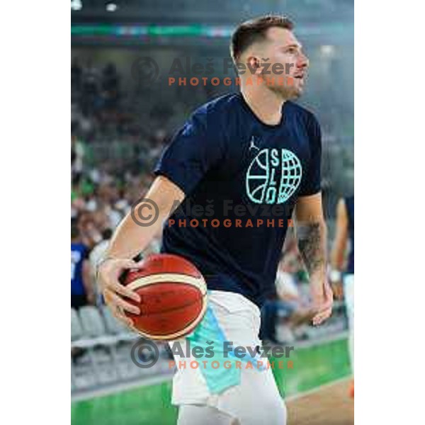 Luka Doncic in action during friendly basketball match between Slovenia and Germany in Arena Stozice, Ljubljana, Slovenia on August 8, 2025. Photo: Filip Barbalic