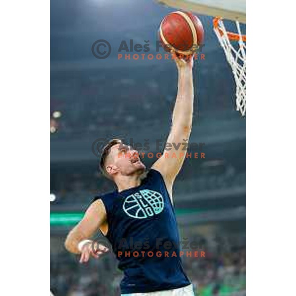 Luka Doncic in action during friendly basketball match between Slovenia and Germany in Arena Stozice, Ljubljana, Slovenia on August 8, 2025. Photo: Filip Barbalic