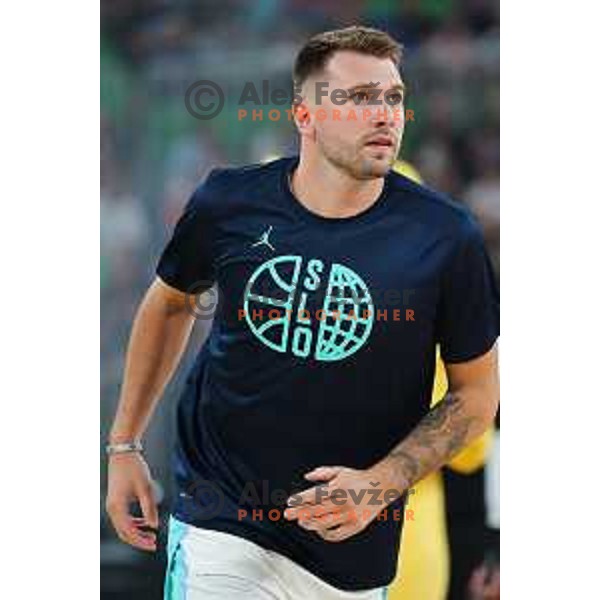 Luka Doncic in action during friendly basketball match between Slovenia and Germany in Arena Stozice, Ljubljana, Slovenia on August 8, 2025. Photo: Filip Barbalic