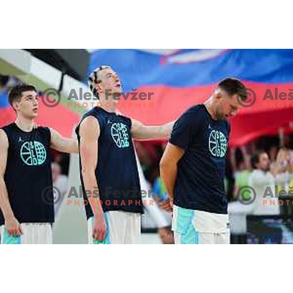 Luka Doncic in action during friendly basketball match between Slovenia and Germany in Arena Stozice, Ljubljana, Slovenia on August 8, 2025. Photo: Filip Barbalic