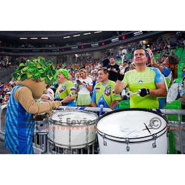 in action during friendly basketball match between Slovenia and Germany in Arena Stozice, Ljubljana, Slovenia on August 8, 2025. Photo: Filip Barbalic