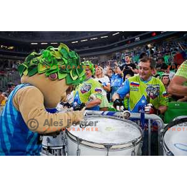in action during friendly basketball match between Slovenia and Germany in Arena Stozice, Ljubljana, Slovenia on August 8, 2025. Photo: Filip Barbalic