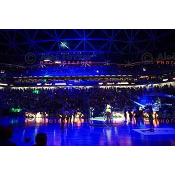 in action during friendly basketball match between Slovenia and Germany in Arena Stozice, Ljubljana, Slovenia on August 8, 2025. Photo: Filip Barbalic