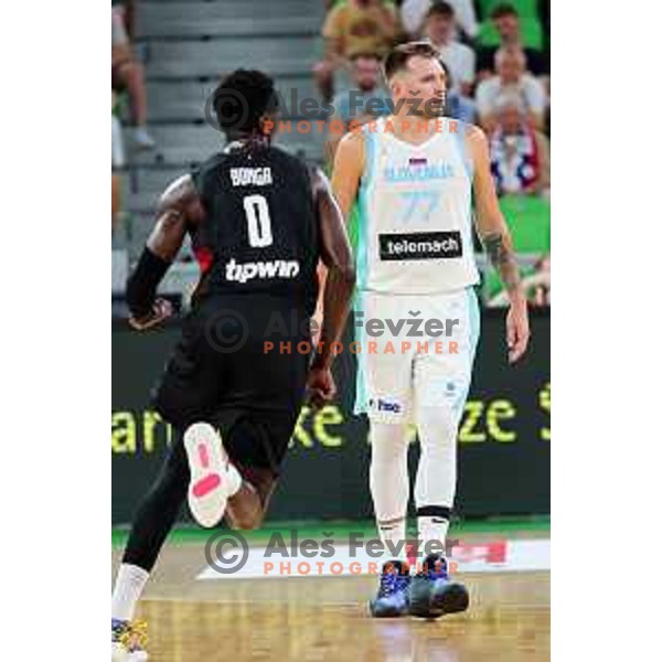 Luka Doncic in action during friendly basketball match between Slovenia and Germany in Arena Stozice, Ljubljana, Slovenia on August 8, 2025. Photo: Filip Barbalic