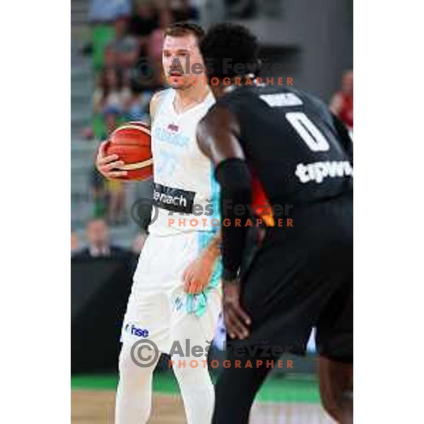 Luka Doncic in action during friendly basketball match between Slovenia and Germany in Arena Stozice, Ljubljana, Slovenia on August 8, 2025. Photo: Filip Barbalic