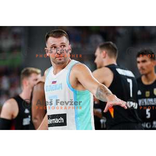 Luka Doncic in action during friendly basketball match between Slovenia and Germany in Arena Stozice, Ljubljana, Slovenia on August 8, 2025. Photo: Filip Barbalic