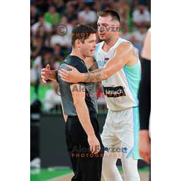 Luka Doncic in action during friendly basketball match between Slovenia and Germany in Arena Stozice, Ljubljana, Slovenia on August 8, 2025. Photo: Filip Barbalic