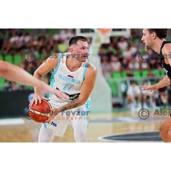 Luka Doncic in action during friendly basketball match between Slovenia and Germany in Arena Stozice, Ljubljana, Slovenia on August 8, 2025. Photo: Filip Barbalic