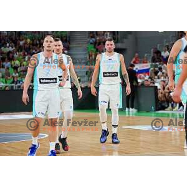 in action during friendly basketball match between Slovenia and Germany in Arena Stozice, Ljubljana, Slovenia on August 8, 2025. Photo: Filip Barbalic