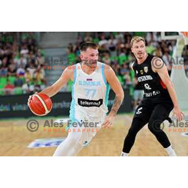 Luka Doncic in action during friendly basketball match between Slovenia and Germany in Arena Stozice, Ljubljana, Slovenia on August 8, 2025. Photo: Filip Barbalic