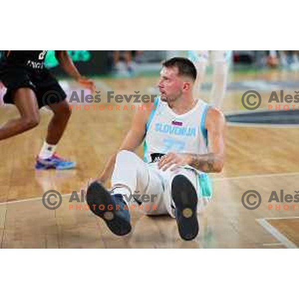 Luka Doncic in action during friendly basketball match between Slovenia and Germany in Arena Stozice, Ljubljana, Slovenia on August 8, 2025. Photo: Filip Barbalic