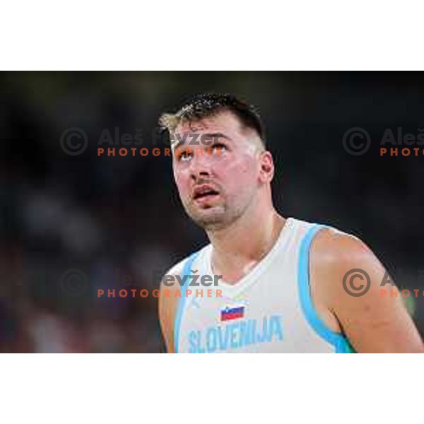 Luka Doncic in action during friendly basketball match between Slovenia and Germany in Arena Stozice, Ljubljana, Slovenia on August 8, 2025. Photo: Filip Barbalic
