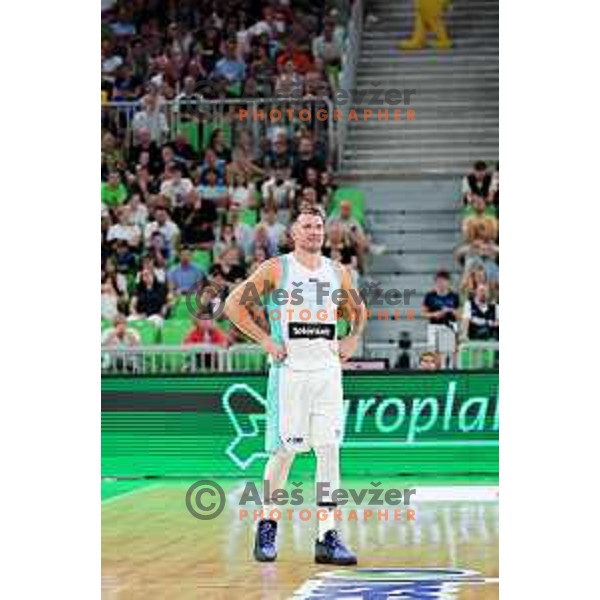 Luka Doncic in action during friendly basketball match between Slovenia and Germany in Arena Stozice, Ljubljana, Slovenia on August 8, 2025. Photo: Filip Barbalic