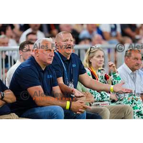 in action during friendly basketball match between Slovenia and Germany in Arena Stozice, Ljubljana, Slovenia on August 8, 2025. Photo: Filip Barbalic