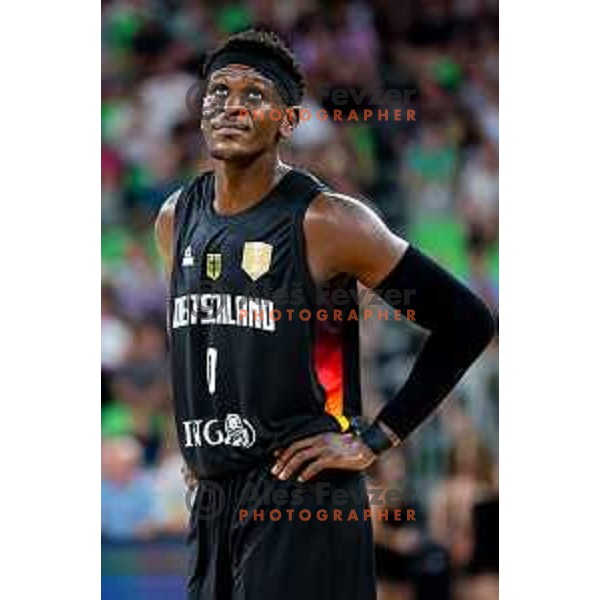 in action during friendly basketball match between Slovenia and Germany in Arena Stozice, Ljubljana, Slovenia on August 8, 2025. Photo: Filip Barbalic