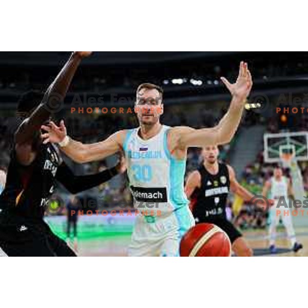 in action during friendly basketball match between Slovenia and Germany in Arena Stozice, Ljubljana, Slovenia on August 8, 2025. Photo: Filip Barbalic