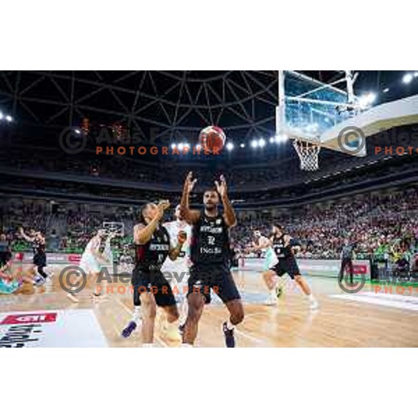 in action during friendly basketball match between Slovenia and Germany in Arena Stozice, Ljubljana, Slovenia on August 8, 2025. Photo: Filip Barbalic