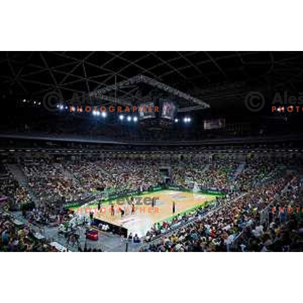 in action during friendly basketball match between Slovenia and Germany in Arena Stozice, Ljubljana, Slovenia on August 8, 2025. Photo: Filip Barbalic
