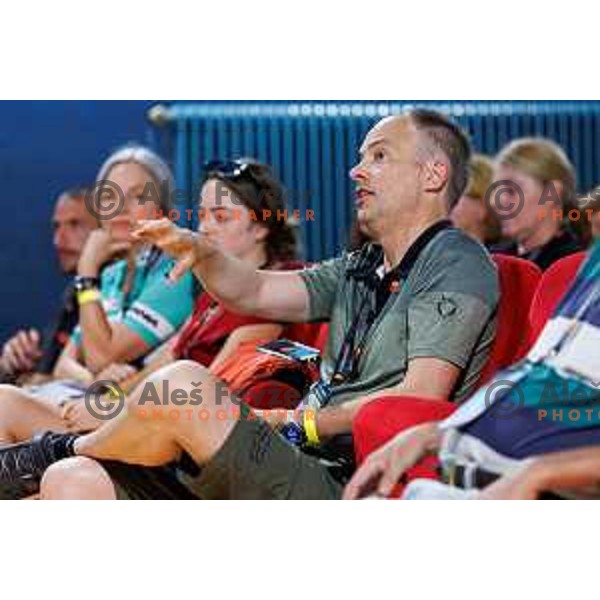 BBC journalist press conference prior to 7. Tadej Pogacar Cup in Cultural Centre, Komenda, Slovenia, on August 8. 2025. Photo Grega Valancic