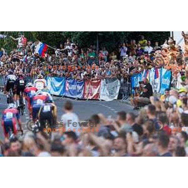 Spectators during 7. Tadej Pogacar Cup in Cultural Centre, Komenda, Slovenia, on August 8. 2025. Photo Grega Valancic
