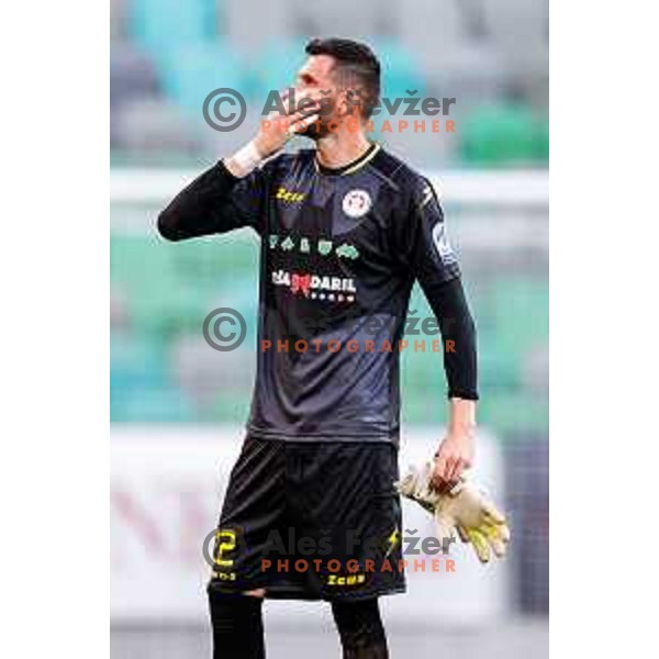 in action during Prva liga Telemach 2025/2026 football match between Bravo and Aluminij in Ljubljana, Slovenia on August 9, 2025
