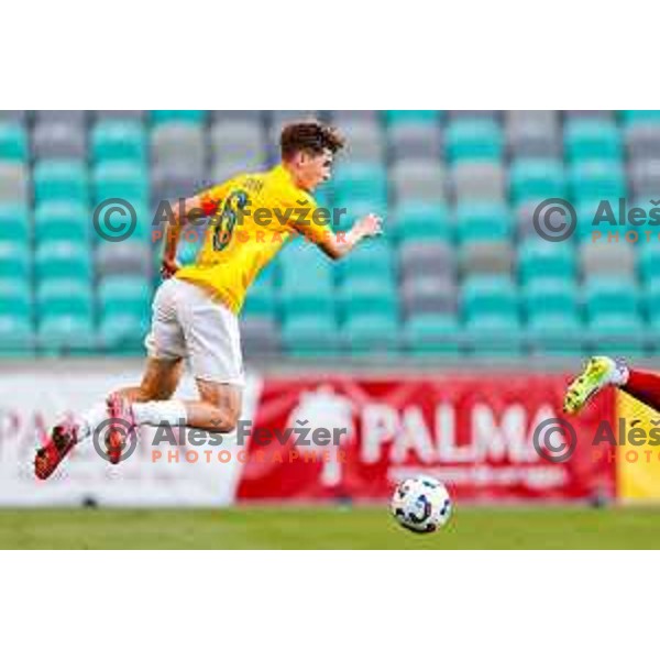 in action during Prva liga Telemach 2025/2026 football match between Bravo and Aluminij in Ljubljana, Slovenia on August 9, 2025