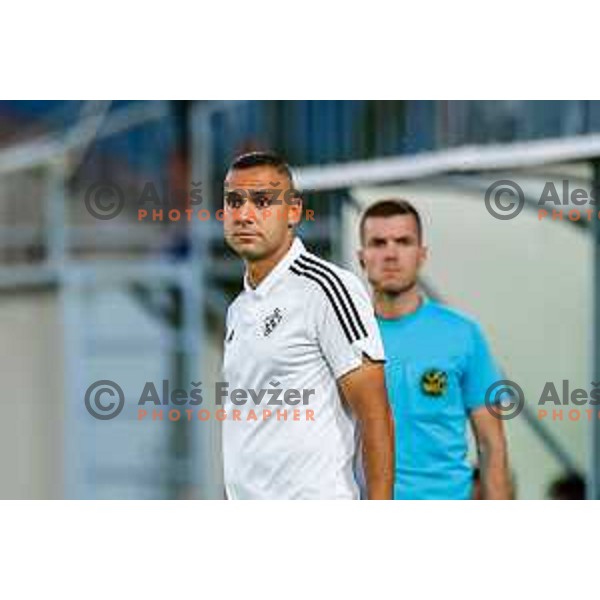 Tugberk Tanrivermis during Prva liga Telemach 2025/2026 football match between Primorje and Maribor in Ajdovscina, Slovenia on August 10, 2025