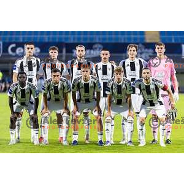NK Mura starting eleven during Prva liga Telemach 2025/26 football match between NK Celje and NK Mura in Stadion z’dezele, Celje, Slovenia on August 10, 2025. Photo: Jure Banfi