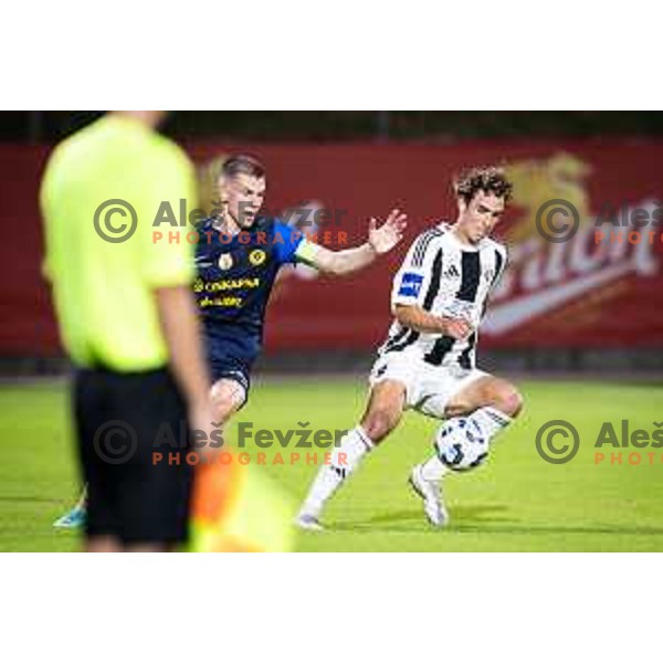 in action during Prva liga Telemach 2025/26 football match between NK Celje and NK Mura in Stadion z’dezele, Celje, Slovenia on August 10, 2025. Photo: Jure Banfi