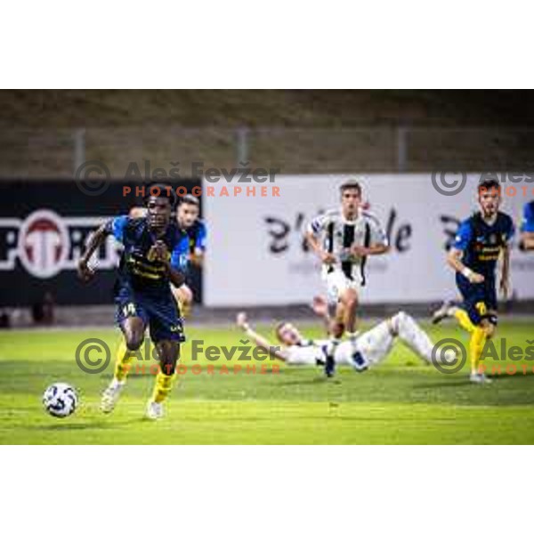 in action during Prva liga Telemach 2025/26 football match between NK Celje and NK Mura in Stadion z’dezele, Celje, Slovenia on August 10, 2025. Photo: Jure Banfi