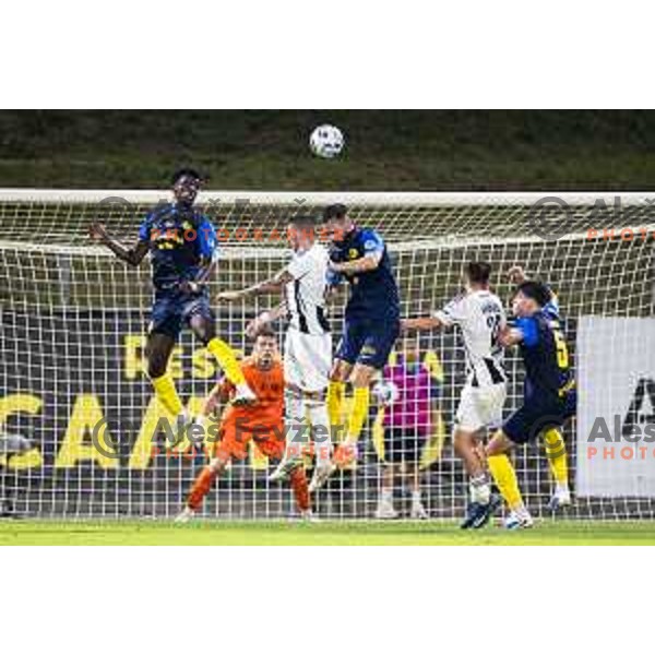 in action during Prva liga Telemach 2025/26 football match between NK Celje and NK Mura in Stadion z’dezele, Celje, Slovenia on August 10, 2025. Photo: Jure Banfi