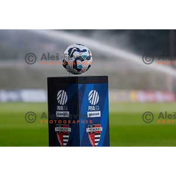 in action during Prva liga Telemach 2025/2026 football match between Primorje and Maribor in Ajdovscina, Slovenia on August 10, 2025