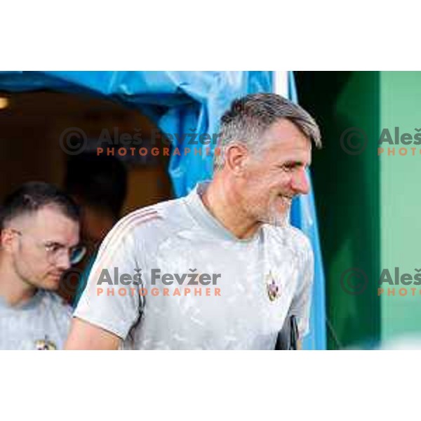 in action during Prva liga Telemach 2025/2026 football match between Primorje and Maribor in Ajdovscina, Slovenia on August 10, 2025
